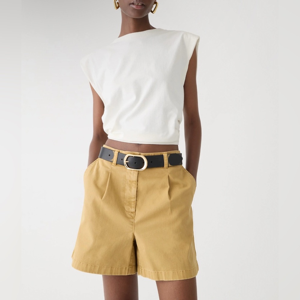 J. Crew women’s pleated cape side short size 4 - Picture 2 of 12